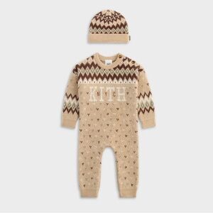 Kith Mocha Heather Baby Sweater Coverall